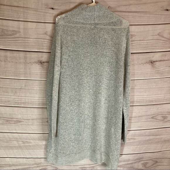 TORRID Grey Pointelle Knit Open Front Cardigan - Picture 6 of 11